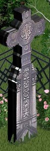 gothic grave stone