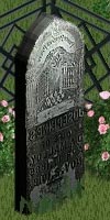 gothic grave stone