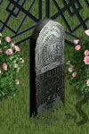 gothic grave stone