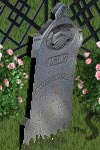 gothic grave stone