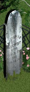 gothic grave stone